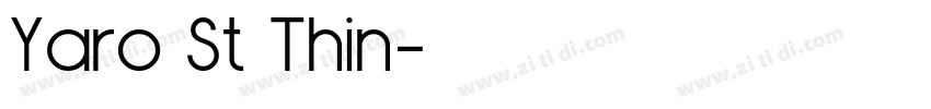 Yaro St Thin字体转换